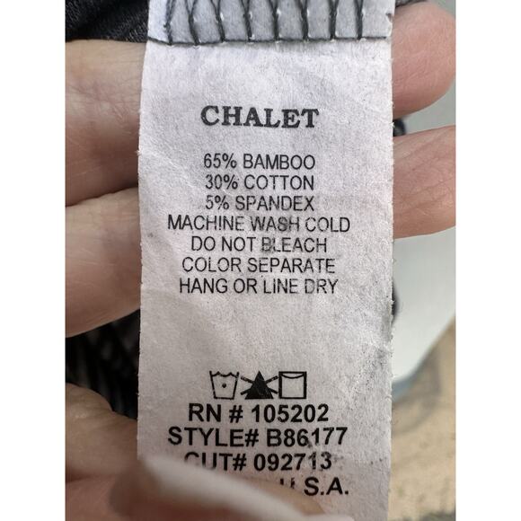 Chalet Lagenlook Artsy Stretch Bamboo Blend Oversized Midi Dress L Made in USA - Picture 11 of 12